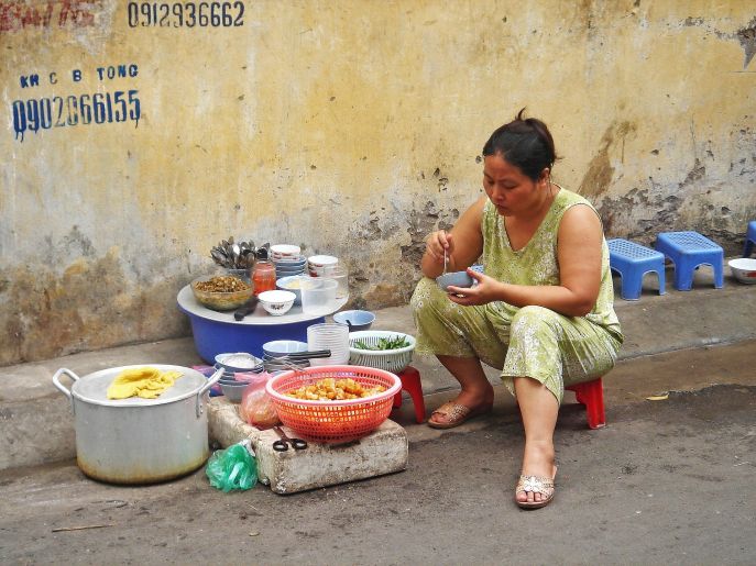 dimsum reizen individuele reis vietnam ho chi minh straatverkoopster 4
