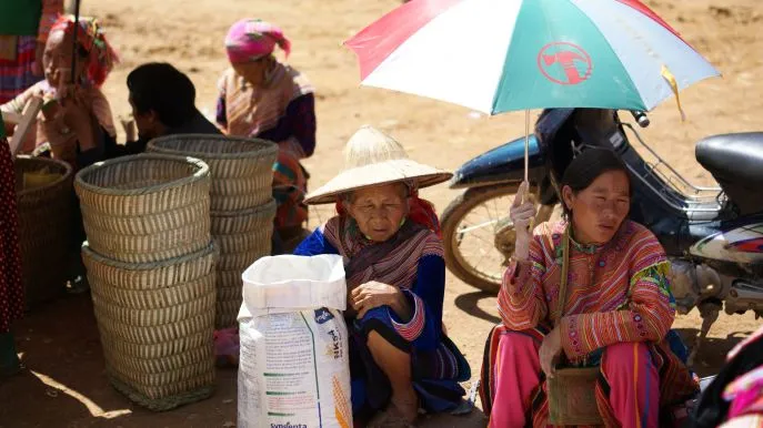 dimsum reizen vietnam lokale markt