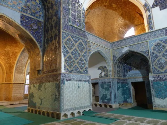 blauwe moskee tabriz iran reis 2