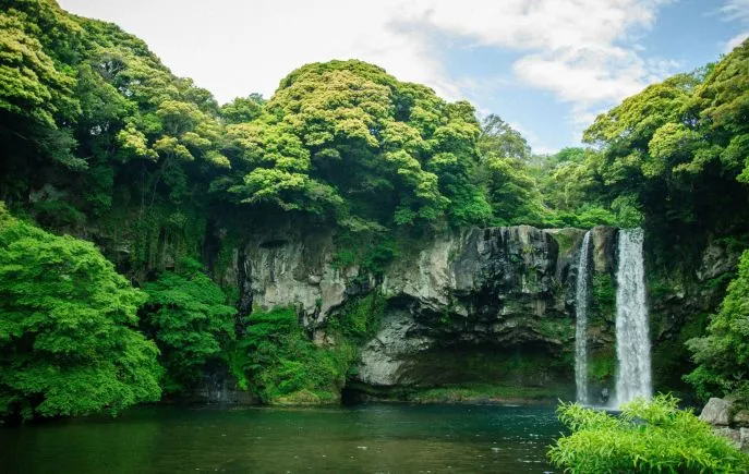 jeju island cheonjiyeon falls dimsum reizen 2