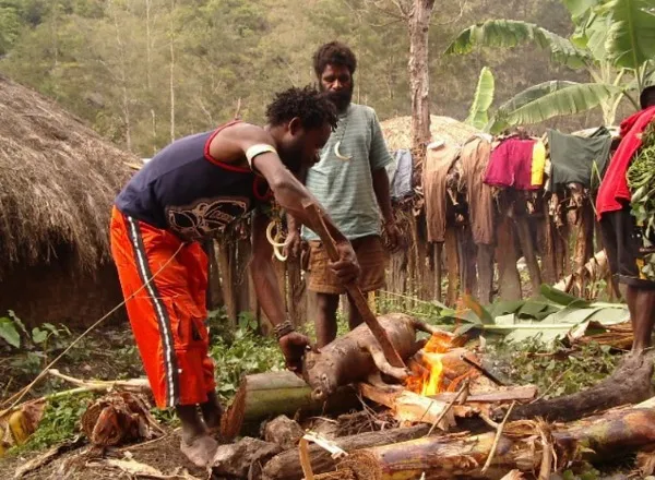 Indonesie west papua Pig feast festival