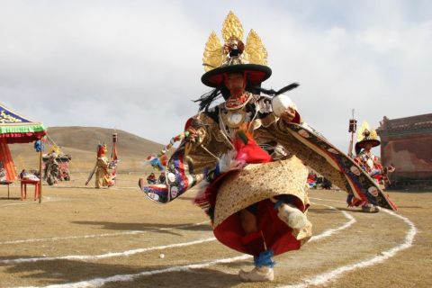 Sfeerafbeelding tsam festival amarbayasgalant