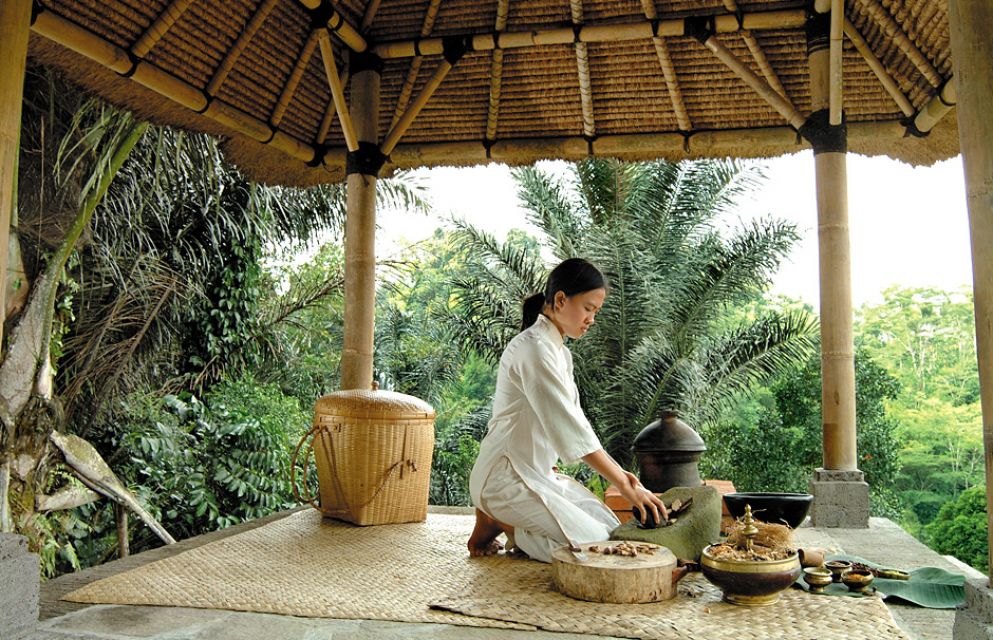 Sfeerafbeelding dimsum reizen yoga en ayurveda reis naar bali indonesi