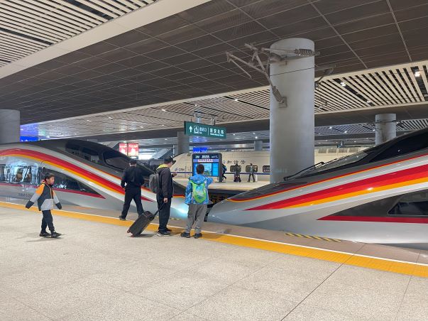Sfeerafbeelding Treinstation in Xian China