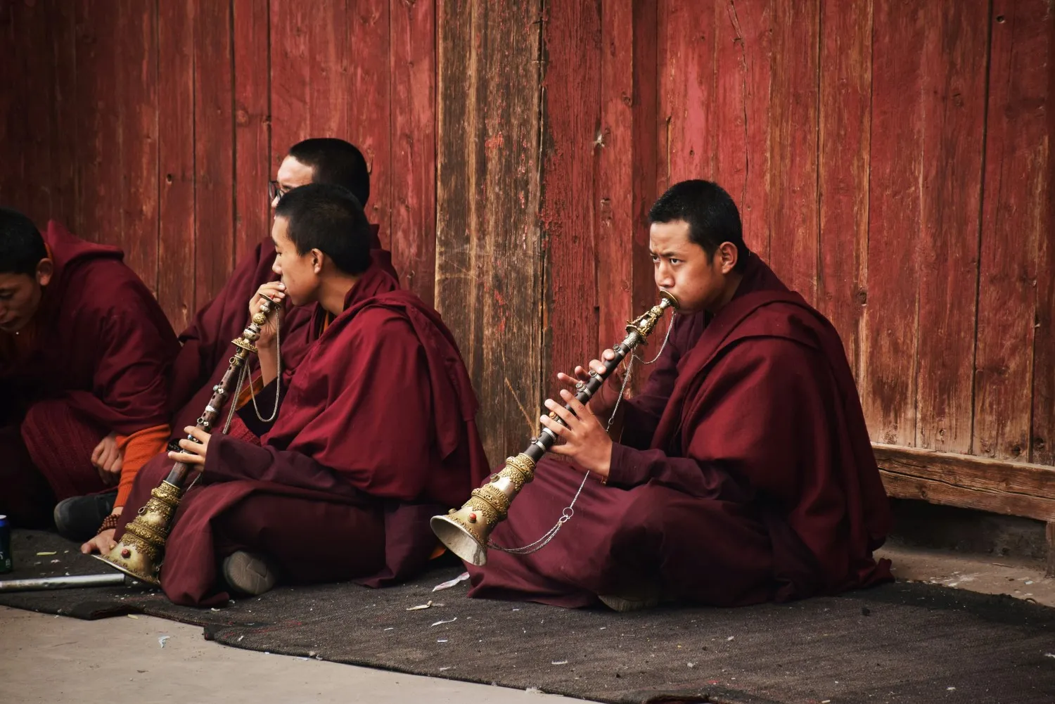 Sfeerafbeelding Tibet-Shigatse-monniken